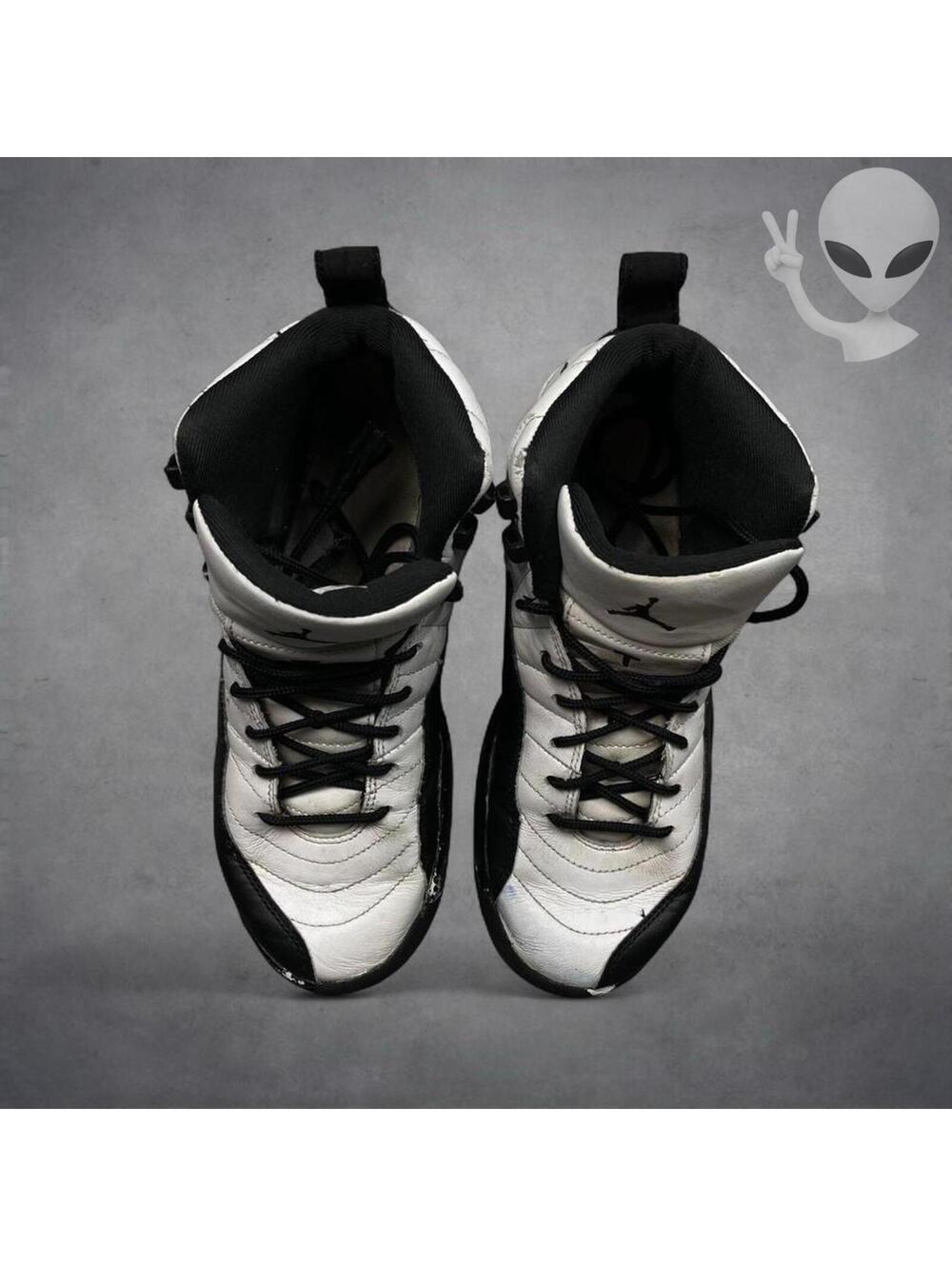 Nike Air Jordan 12 Retro Floral DR6956-100 White Black Women's Size 7.5 Sneaker - Picture 4 of 7